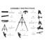 Blue Elephant Folding Adjustable Metal Tripod Easel
