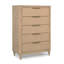 Armoire moderne avec finition en bois naturel et grand espace de rangement 1pc-600039739
