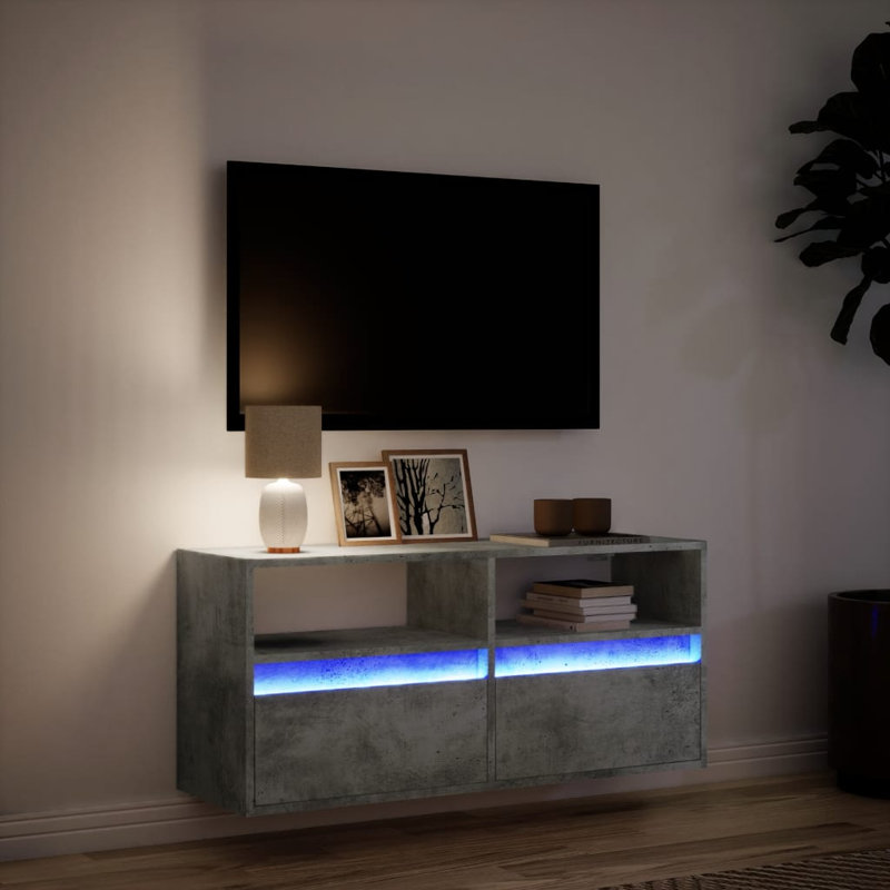Dallton Unfinished TV Stand, Black, 80cm