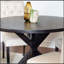 Ensemble de salle à manger 5 pièces, table à manger croisée avec 4 chaises élégantes-1349722897