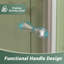Porte de douche pliante sans cadre 35-36 X x H 72 ＂, porte de douche pliante avec verre trempé transparent 1/4＂ (6 mm) pour salle de bain-121467632
