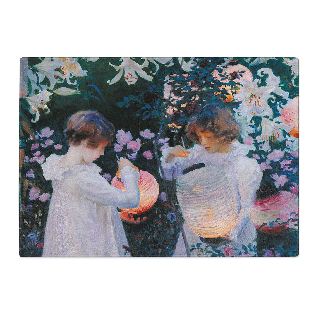 Carnation, Lily, Lily, Rose by John Singer Sargent Chopping Board