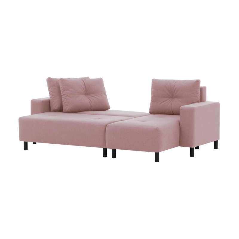 Hollar 4 Seater Sofa Bed, Pink
