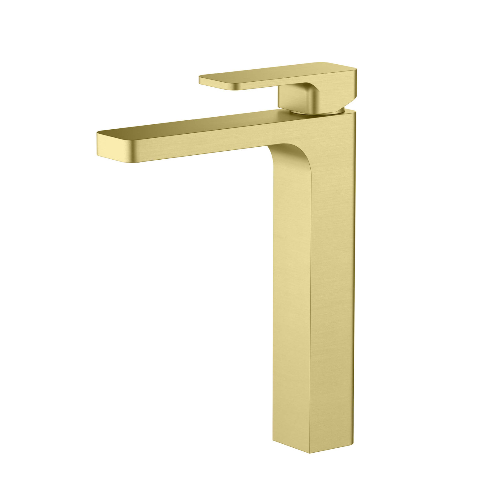 Blaze Vessel Bathroom Faucet with Drain, Brushed Gold