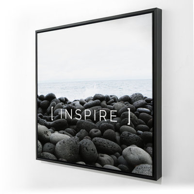 Inspire - Toile encadrée grise pour une décoration intérieure élégante