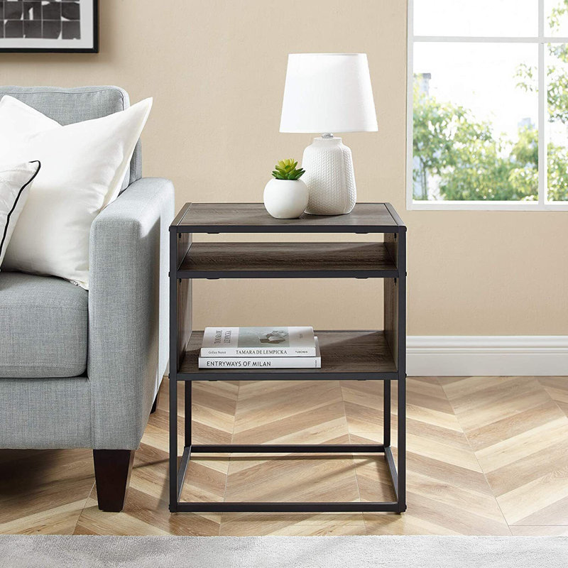 Kempsford End Table, Grey