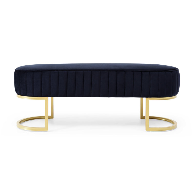 Modern Ottoman Bench,Upholstered Sherpa Fabric Bench,Shoe Bench Footrest Entryway Bench Coffee Table