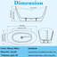 Baignoire de trempage autoportante 66 po