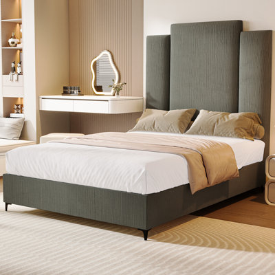 Giouli Upholstered Velvet Standard Bed