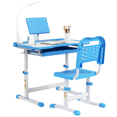 Ensemble de bureau d'écriture et de chaise pour enfants 27,5 po Stepanie