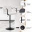 Swivel Adjustable Height Counter Stool with Metal Frame-1492683650