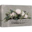 Pastel aquarelle rose, panier de fleurs, rustique, décor floral, botanique-101091470-101091471