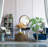 34"Wood Round Mirror,Circle Wall Mirror