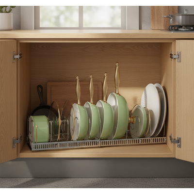 Metal Rectangle Free Standing Pot Rack