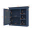 Armoire à pharmacie 30 po x 28 po avec miroir, rangement mural pour salle de bain, design moderne avec 3 tablettes ouvertes, armoire à porte réfléchissante-1930446090