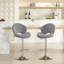 Ensemble de 2 tabourets de bar réglables avec dossier et repose-pieds, chaises de bar à hauteur de comptoir pour la cuisine-542412028
