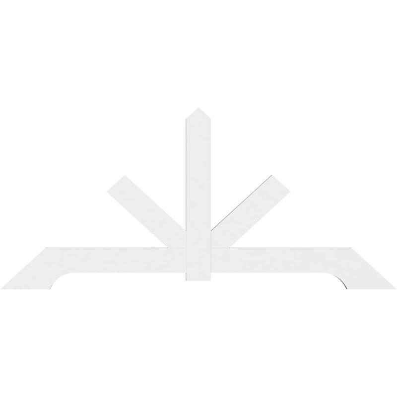 Support de pignon en PVC de qualité architecturale Vanguard, H 44 po x l 96 po (pas: 11/12), P 2 po x F 6 po