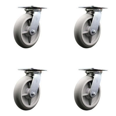 Thermoplastic Rubber Set with Roller Bearings and Swivel Locks SCC
