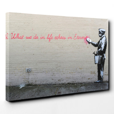 Banksy - Wrapped Canvas Print