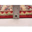 Tapis rouge foncé en laine noué à la main de conception unique 4 pi 9 po x 6 pi 1 po New Age