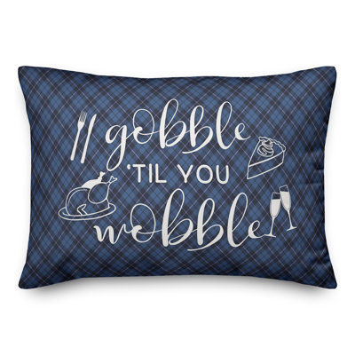  Housse de coussin rectangulaire et insert Gobble 'Till You Wobble