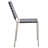 Ryland 18.5'' H Leather Upholstered Metal Armchair-458818717-458031447