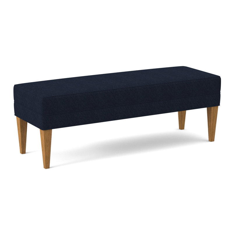 Livery Upholstered Bench, Amber, Margaret Ebony