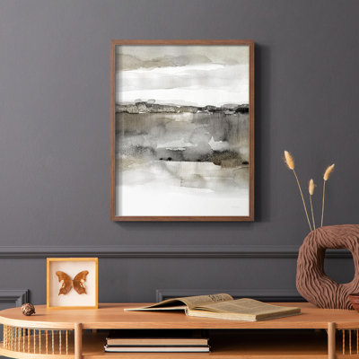 Neutral Harmony Framed Print - Solid Wood