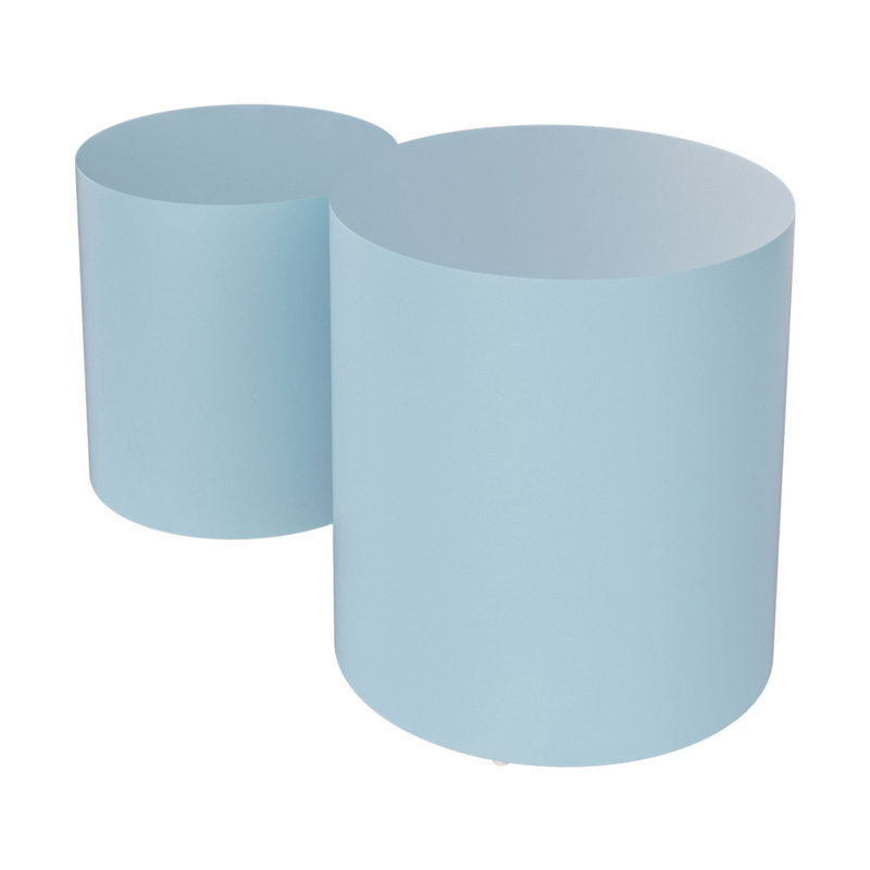 Tables gigognes Amadus Block, 15,75 po x 15,75 po x 17,72 po, Bleu