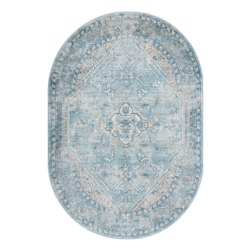 Alabama Oriental Indoor Rug, Oval 4' x 5'11"