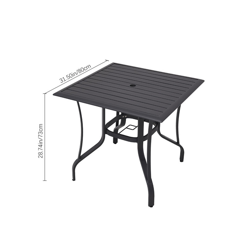 4 - Person Patio Dining Set with Square Table