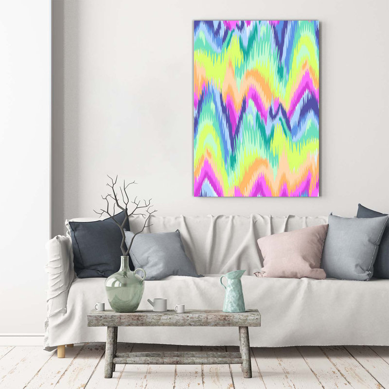 Rainbow Background - Wrapped Canvas Print