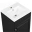 Meuble-lavabo de 20 po avec lavabo, meuble-lavabo avec tablette de porte et tablette réglable, noir-490855123-490855122