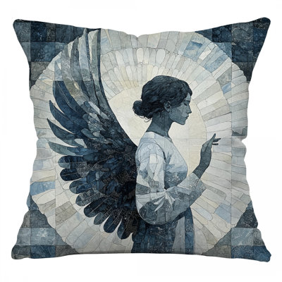 Angel Figure Throw Pillow, Mythical Twill Pillows