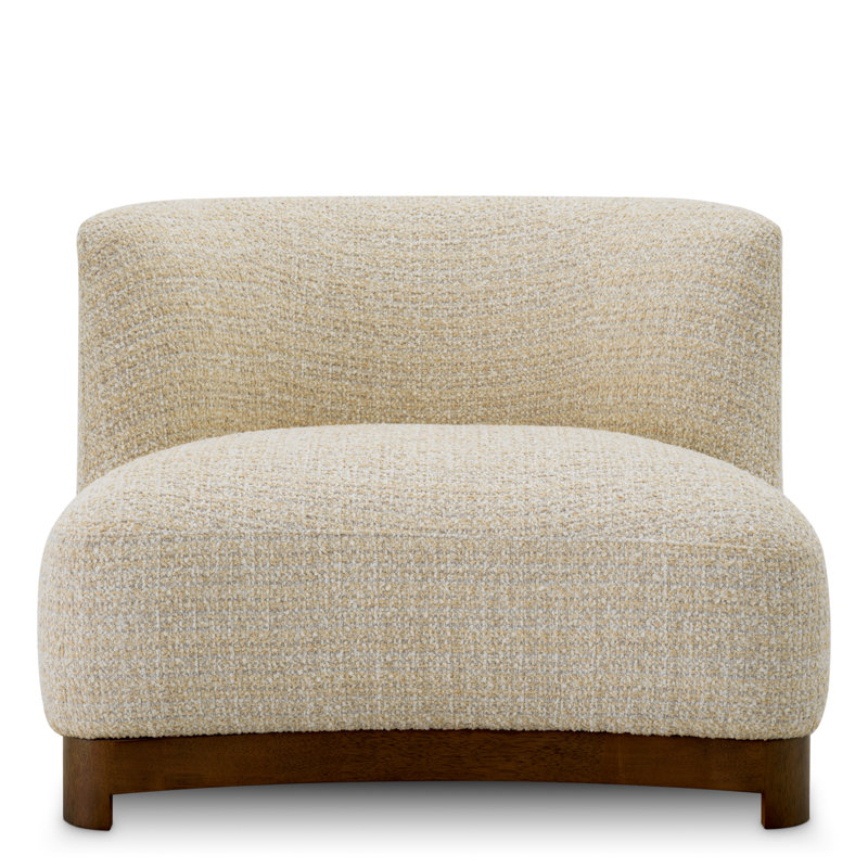 Stelvio Upholstered Chair, Winslow Chenille Beige
