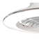 Aarun XL 95W LED Dimmable Ceiling Light & 58W DC Reversible Fan, Silver Finish C/W Remote Control, APP & Alexa/Google Voice Control, 5900Lm
