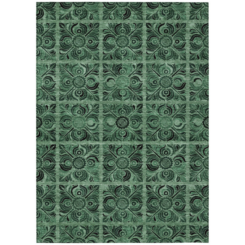 Tapis intérieur lavable 9 pi x 12 pi Medallion