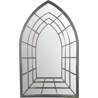Gothic Outdoor Mirror Trompe L'Oeil