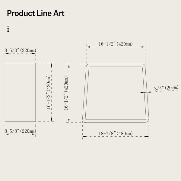Dimensions du produit