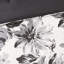 Édredon simple / simple TG et taie décorative - imprimé floral, oreiller simple