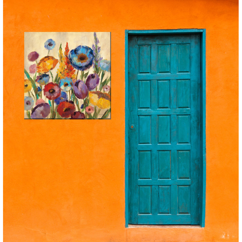 Décoration murale d’extérieur jovial fleuris Zetta