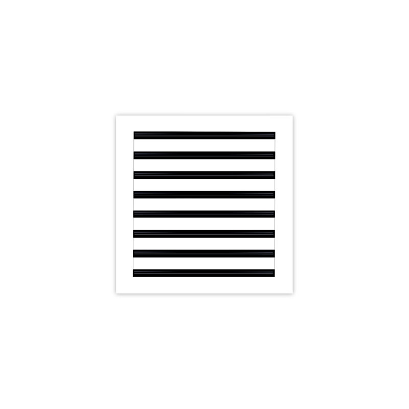 Buildmart - Couvercle de ventilation AC moderne 16 x 16 - Diffuseur à fente linéaire standard - Grille de registre / Taille: H 2 po x l 16 po x L 16 po