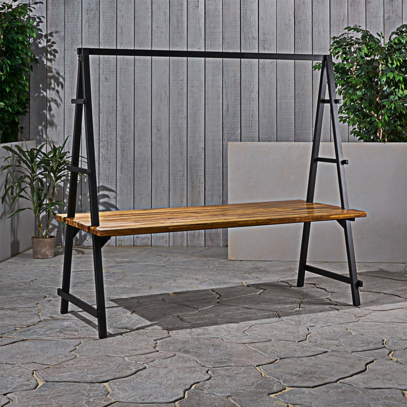 Table de salle à manger d'extérieur en bois