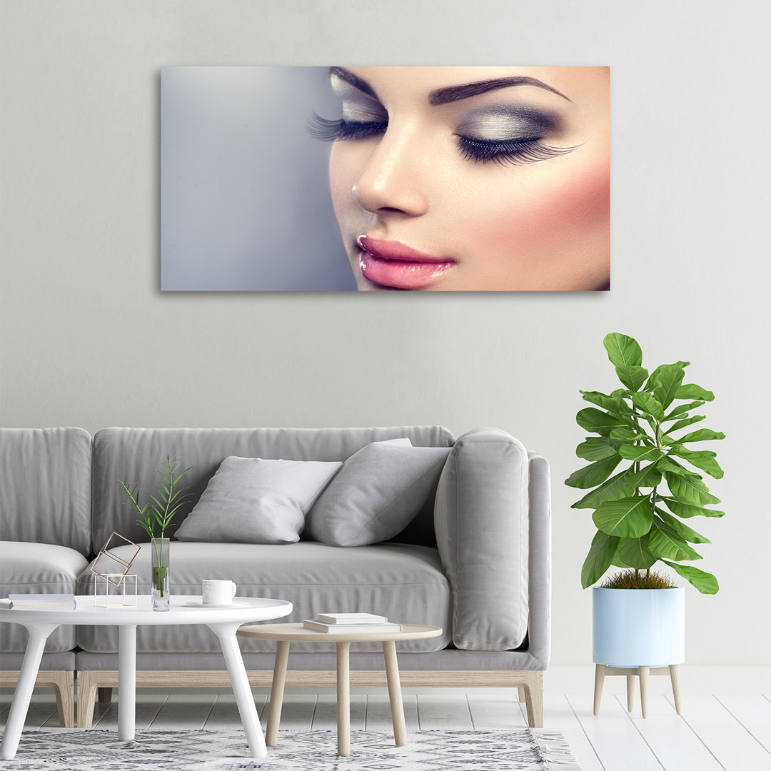 Perfektes Makeup - Kunstdrucke auf Leinwand - Wrapped Canvas