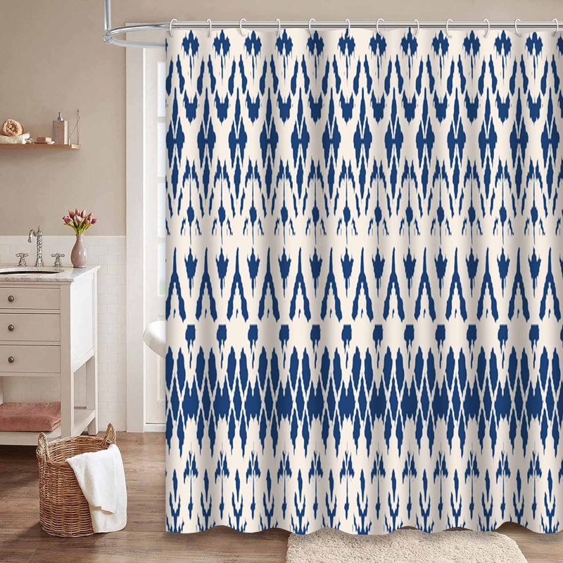 Rideau de douche Ikat, L 72 po x l 78 po