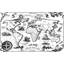 Murale pelez et collez de qualité supérieure - carte du monde rétro-1539027662