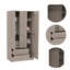 Armoire 2 portes 3 tiroirs Rowaton-1956139887