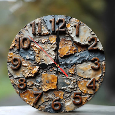 Horloge murale en pierre