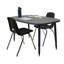 Table d'activité rectangulaire thermofusionnée avec pieds fuselés réglables 31 x 50 Adapte-115943366-115943362