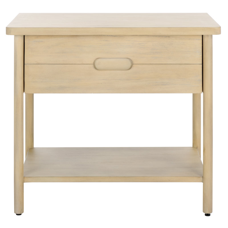 Fayletta 1 Drawer Wood Nightstand, Natural